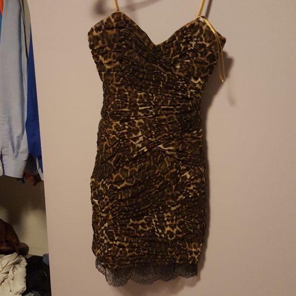 BCBG Dresses & Skirts - 💖NWT Bcbg leopard cocktail dress